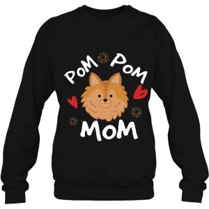 Funny Pomeranian Pom Pom Mom Funny Dog Owner Pullover 4