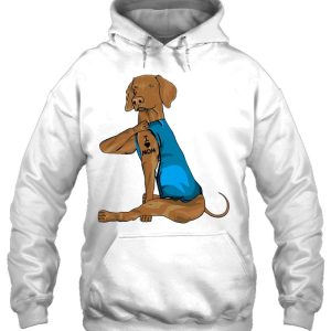 Funny Vizsla Dog I Love Mom Tattoo Vizsla Lover Gift 3