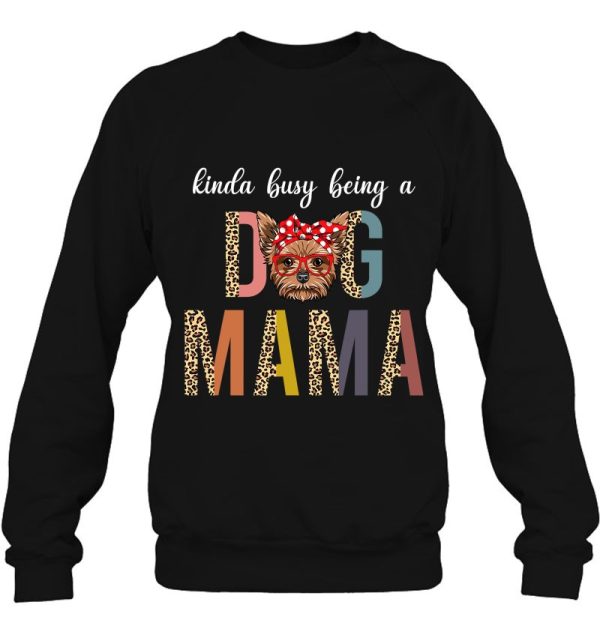 Funny Yorkie Dog Mama Dog Mom Leopard Mother’s Day