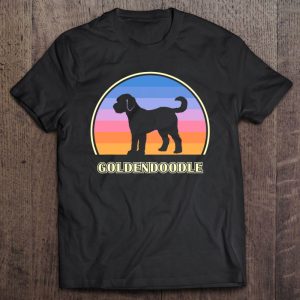 Goldendoodle Vintage Sunset Dog