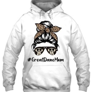 Great Dane Mom Life Messy Bun Hair Leopard Bandana 2 Great Dane Mom Life Messy Bun Hair Leopard Bandana 3