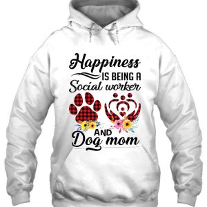 Happiness Is Being A Social Worker And Dog Mom Plaid Floral Version 3 Happiness Is Being A Social Worker And Dog Mom Plaid Floral Version 4