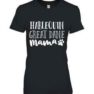 Harlequin Great Dane Mom Shirt Mother Mama Dog Lover Gift
