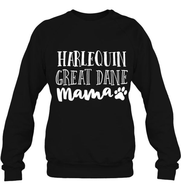 Harlequin Great Dane Mom Shirt Mother Mama Dog Lover Gift