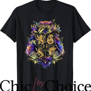 Harry Potter Bachelorette T-Shirt Colored Floral Crest Movie