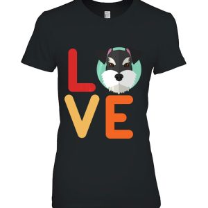 I Love Miniature Schnauzer Dog And Puppy For Dog Mom