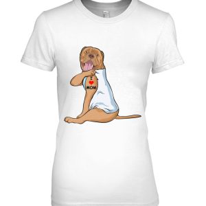 I Love Mom Tattoo Dogue De Bordeaux Mom Dog Lover Women