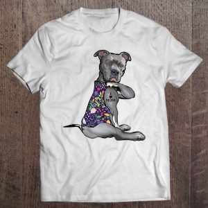 I Love Mom Tattoo Pitbull Dog Lover Women Mother’s Day Gift