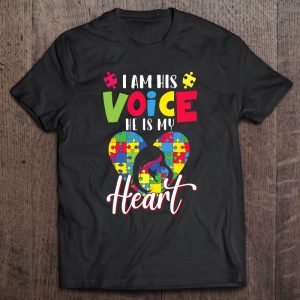 Im His Voice He Is My Heart Autism Mom Autism Awareness 1