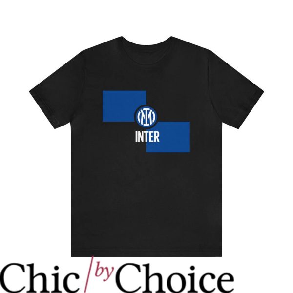 Inter Milan T-Shirt Logo Football Internazionale Milano Tee