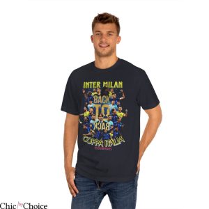 Inter Milan T-Shirt Mila Coppa Italia Champions Soccer