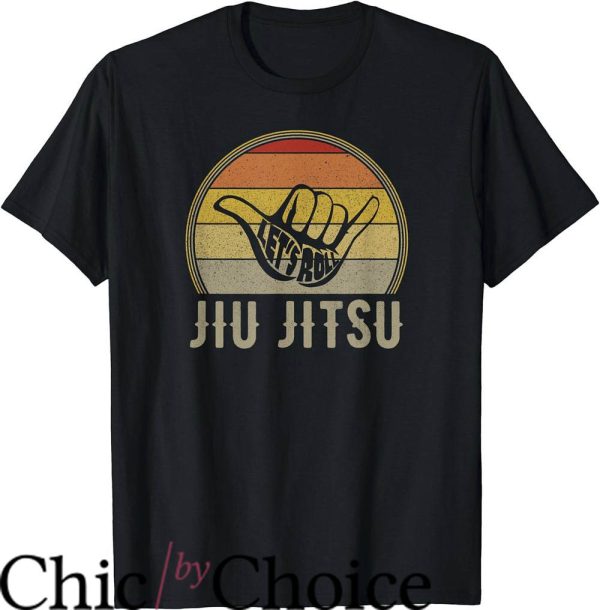 Jiu Jitsu Funny T-Shirt Let’s Roll Jiu Jitsu Hand