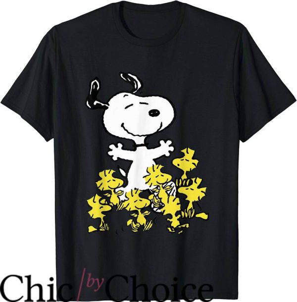 Joe Cool T-Shirt Peanuts Snoopy Chick Party Crew