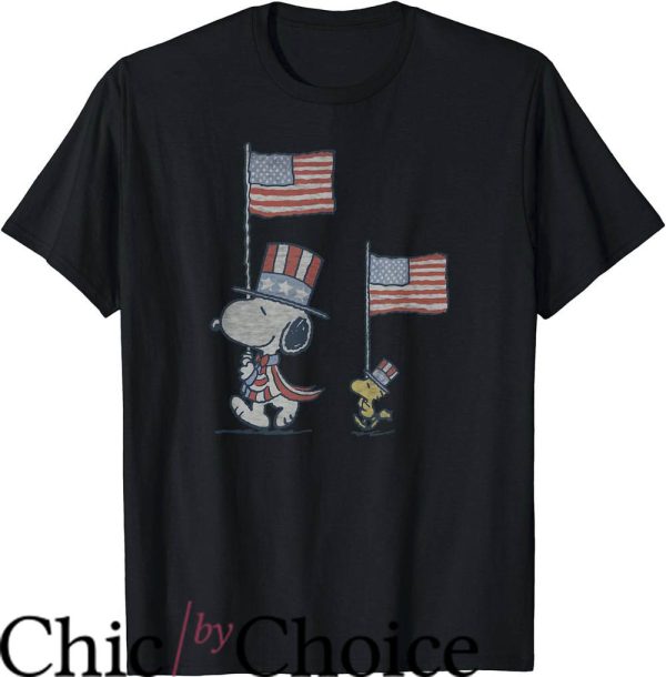 Joe Cool T-Shirt Peanuts Snoopy Independence Day