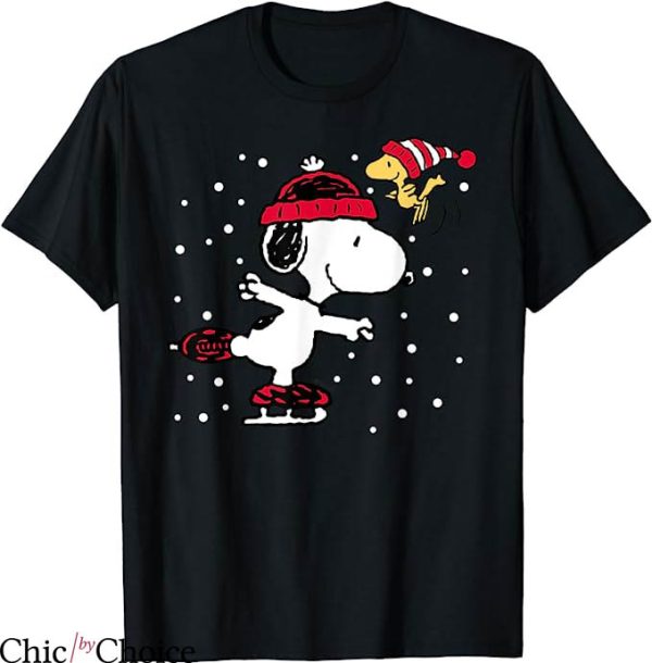 Joe Cool T-Shirt Peanuts Snoopy Skate Holiday