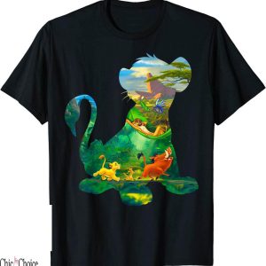 Kings Of Leon T-Shirt Disney Simba Silhouette Graphic