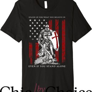 Knights Templar T-Shirt American Flag T-Shirt Movie