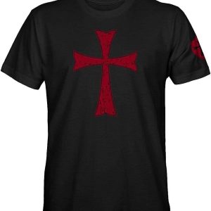 Knights Templar T-Shirt Crusader Cross Tee Movie