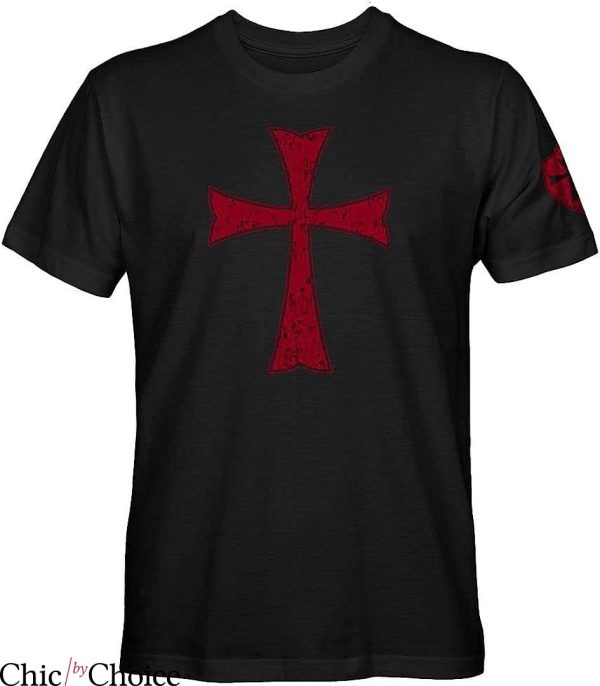 Knights Templar T-Shirt Crusader Cross Tee Movie