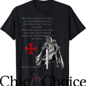Knights Templar T-Shirt In Jesus Christ Christian Faith Tee