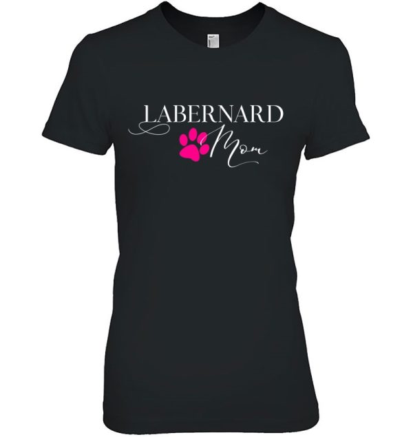 Labernard Mom Pink Dog Paw Gift