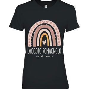 Lagotto Romagnolo Mom Shirt Cute Rainbow Paw Dog Mom