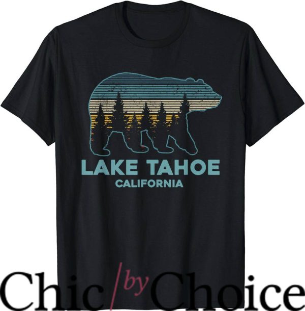 Lake Tahoe T-Shirt Grizzly Bear Souvenir Gift T-Shirt