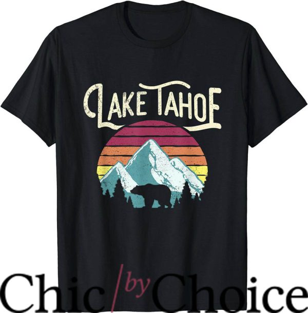 Lake Tahoe T-Shirt Mountain Retro T-Shirt Trending