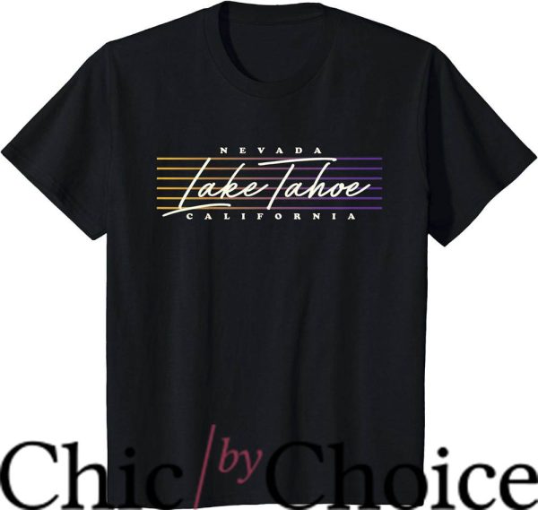 Lake Tahoe T-Shirt Nostalgic Retro California Trending