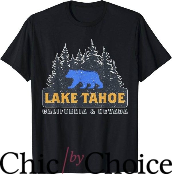 Lake Tahoe T-Shirt Vintage Lake Tahoe Grizzly Bear Trending