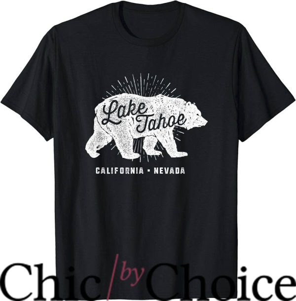 Lake Tahoe T-Shirt Vintage Retro Bear California Trending