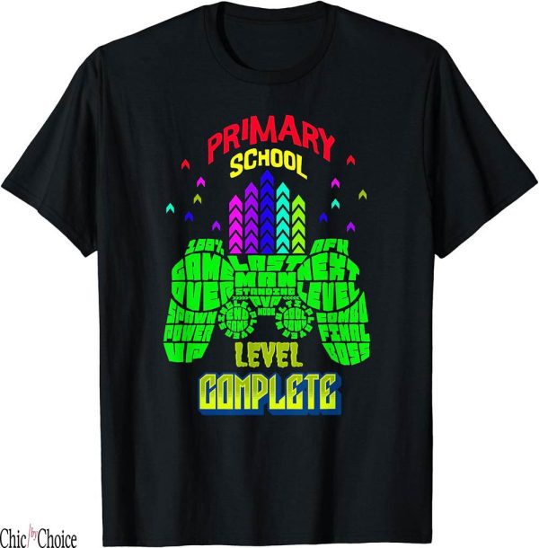 Leavers T-Shirt Year School Video Gamer Level Complete