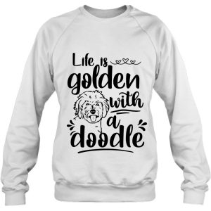 Life Is Golden With A Doodle Funny Goldendoodle Mom 4