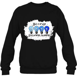 Light It Up Blue Autism Awareness Present Autism Mom Teacher 4