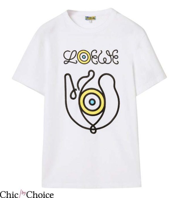 Loewe T Shirt LOEWE Embroidered Logo Fashion T Shirt