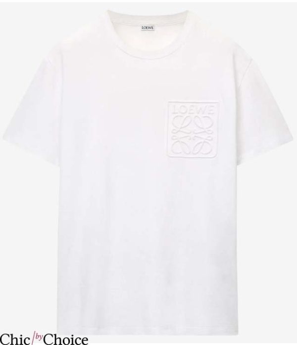 Loewe T Shirt Loewe Debossed Anagram Lover Tee Shirt