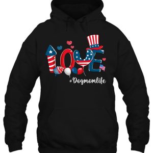 Love Dog Mom Life American Flag 4Th Of July Patriotic Hat 3