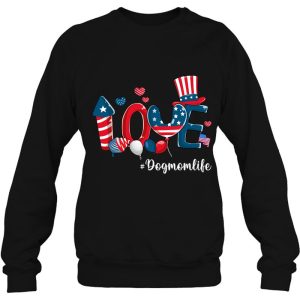 Love Dog Mom Life American Flag 4Th Of July Patriotic Hat 4