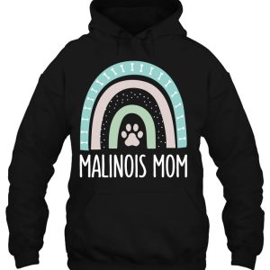 Malinois Mom Shirt Rainbow Paw Dog Mom 3