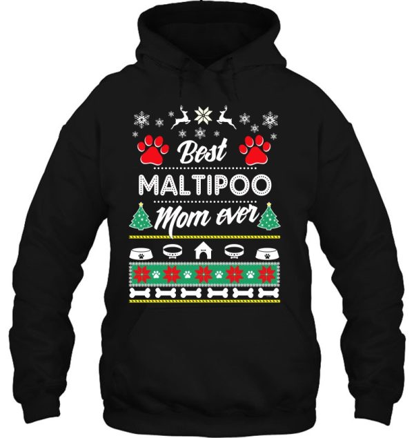 Maltipoo Mom Lovers Gift Ugly Christmas