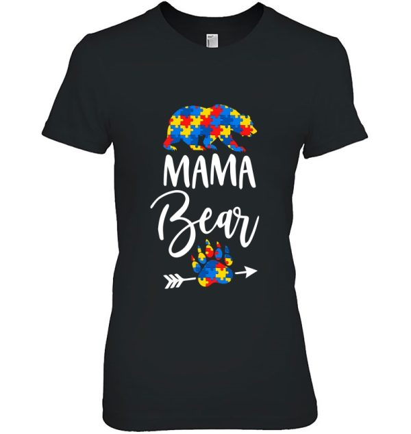 Mama Bear Autism Awareness Autism Mom Mommy Mama Puzzle