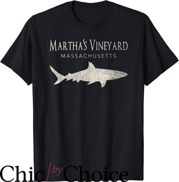 Martha’s Vineyard T-Shirt Massachusetts Shark