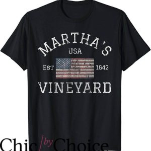 Martha’s Vineyard T-Shirt Usa Flag