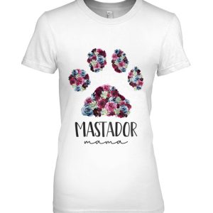 Mastador Mama Floral Paw Dog Mom Raglan Baseball