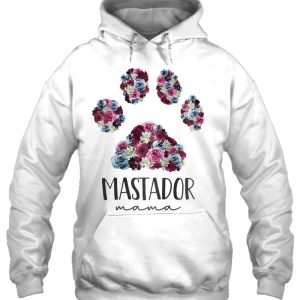 Mastador Mama Floral Paw Dog Mom Raglan Baseball 3