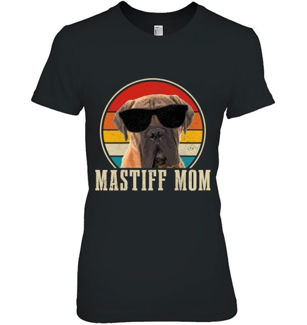 Mastiff Mom Funny Dog Sunglasses Vintage Mastiff