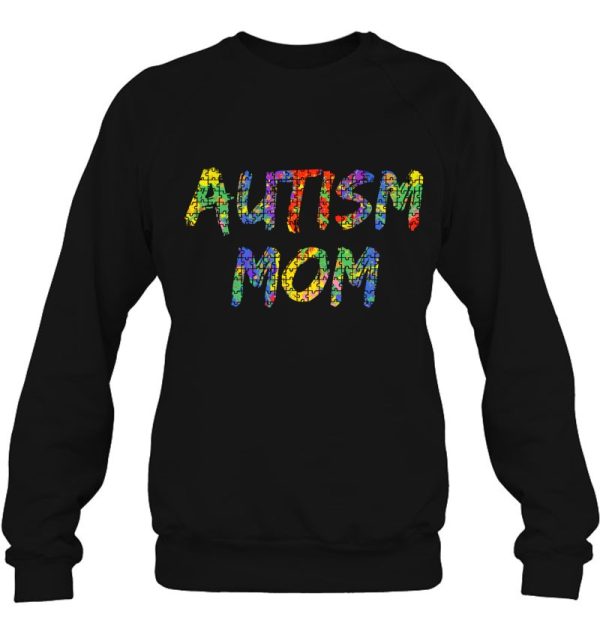 Matching Colorful Autism Puzzle Piece Design Gift Autism Mom