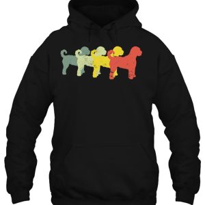 Mens Funny Retro Doodle Dad Mom Goldendoodle 3