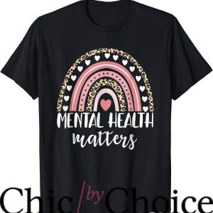 Mental Health Matters T-Shirt Rainbow Spread Awareness Tee