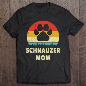 Miniature Schnauzer Mom Vintage Dog Gift Women Funny Dog 1